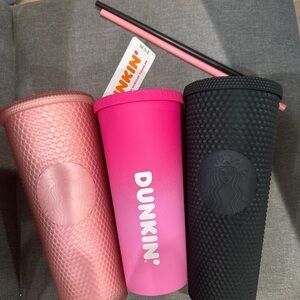 Dunkin' and Starbucks Tumbler Set